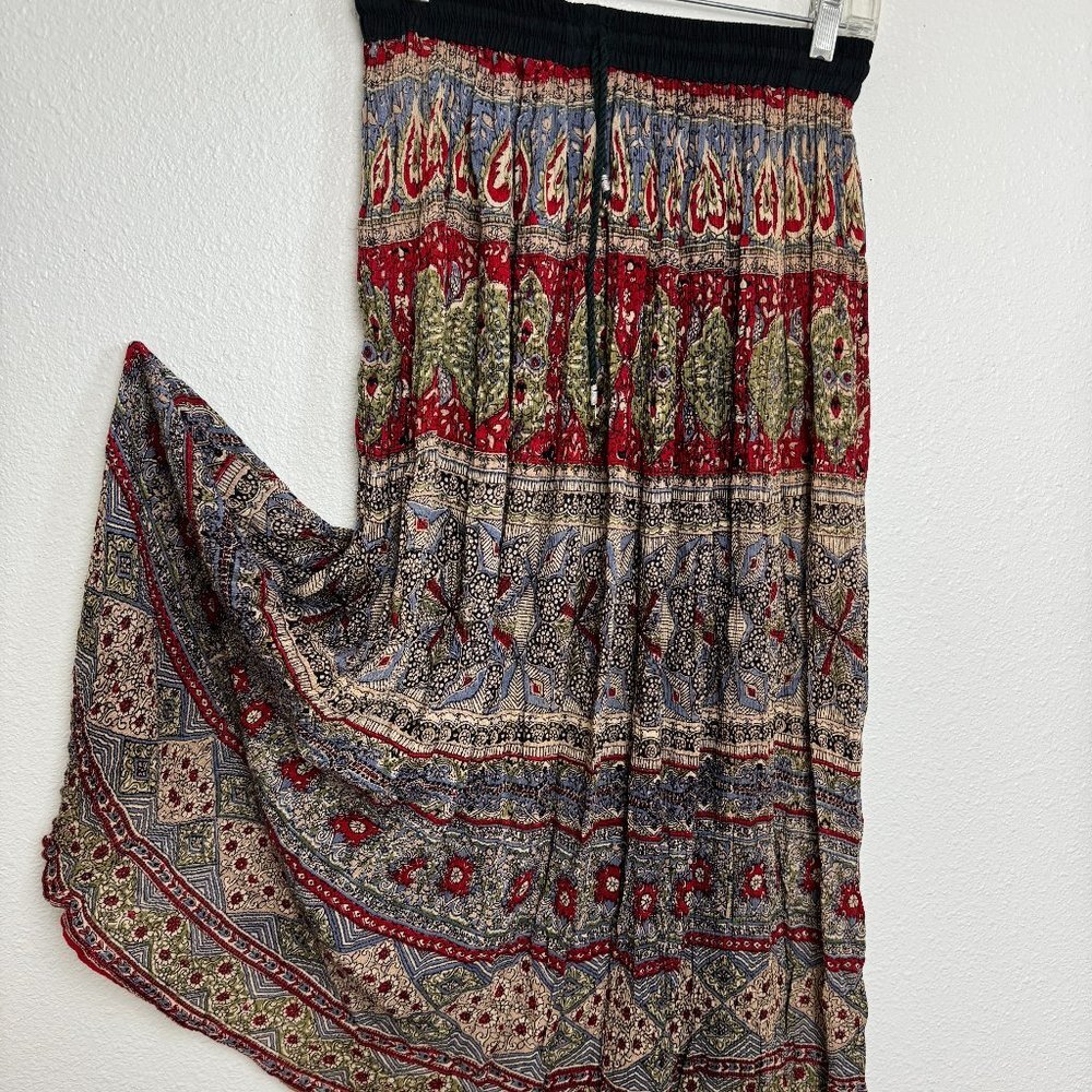 Vintage 90-s Boho Hippi  Festival Maxi Skit Size  S - M - L